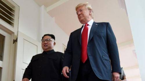 Media Massa Korea Utara Rayakan 'Kemenangan' Usai KTT Trump dan Kim Jong-un