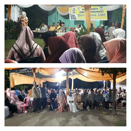 Sovia Septiana Reses ke II di Sialang Sakti, Warga Keluhkan Drainase